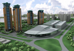 Mixed-use high-rise residential complex with service infrastructure "Yantarny gorod", Strogino