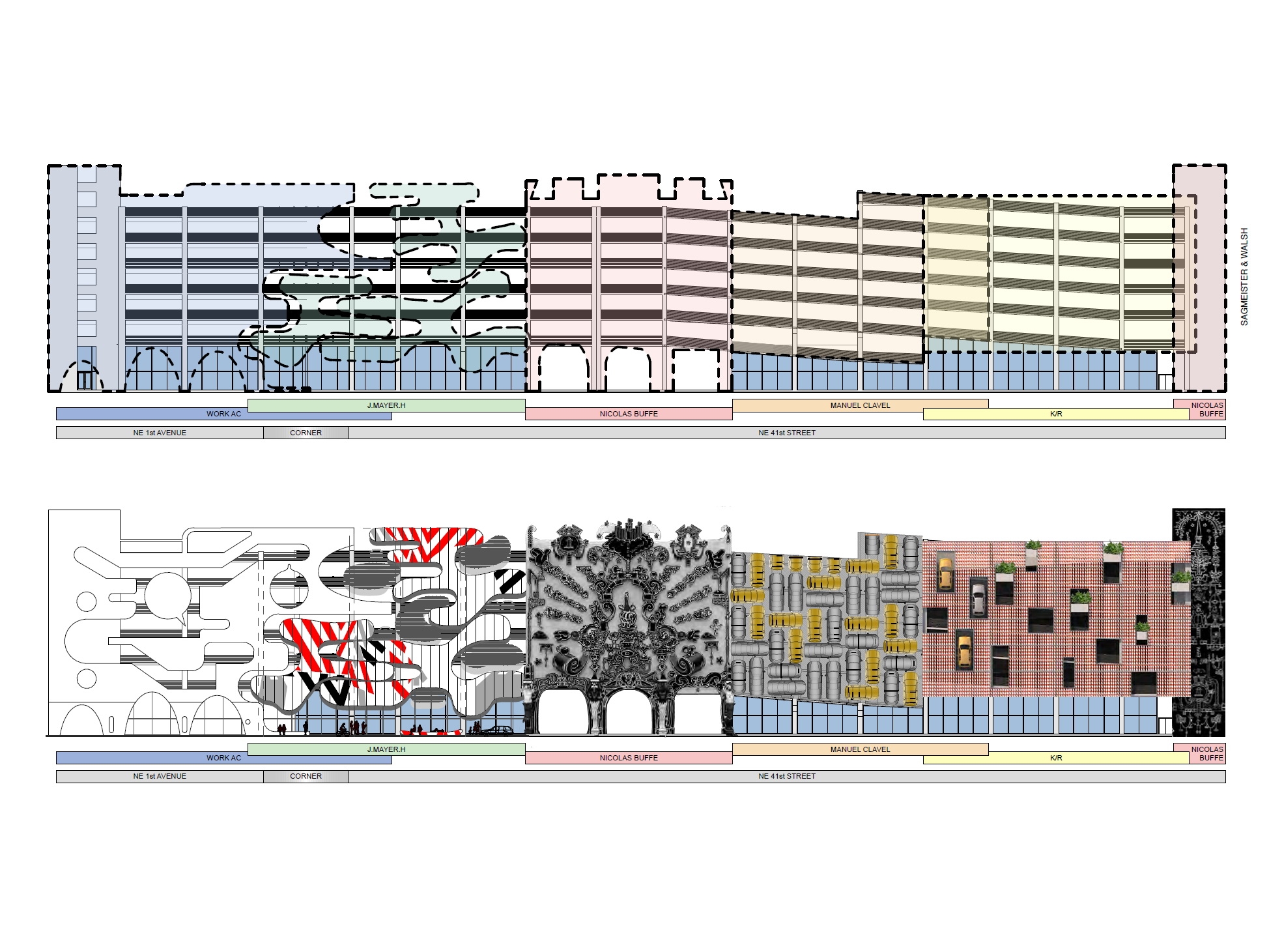 Miami Museum Garage / WORKac + Nicolas Buffe + Clavel Arquitectos + K/R and  J. MAYER. H.