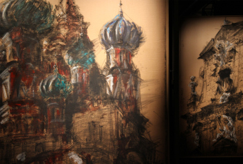 Выставка «Сергей Кузнецов. Архитектура мира». Новая Третьяковка, Западное крыло, 4 зал, 13.04.2023 – 20.08.2023 Фотография © Юлия Тарабарина, Архи.ру