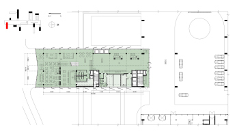 МФК «ЯР ПАРК» 1. Корпус 2. Гостиница. План 1 этажа © Сергей Скуратов ARCHITECTS