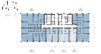 МФК «ЯР ПАРК» 1. Корпус 7. Планировочные решения © Сергей Скуратов ARCHITECTS