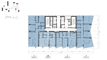 МФК «ЯР ПАРК» 1. Корпус 8. Планировочные решения © Сергей Скуратов ARCHITECTS