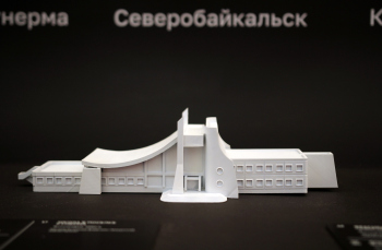 Выставка «Вокзалы и города. Архитектурное наследие БАМа», ГИМ, 2024 Фотография © Юлия Тарабарина, Архи.ру