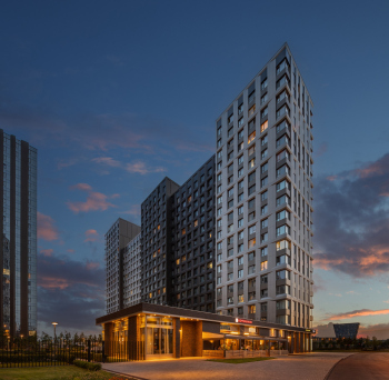 Phase 4 of ALIA residential area. Houses completed before 2024 Copyright: Photograph © Vadim Shcherbakov / provided by Asterus