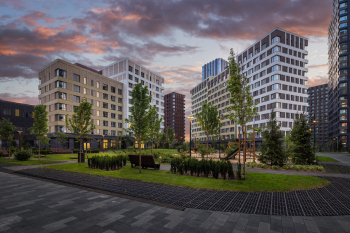 Phase 4 of ALIA residential area. Houses completed before 2024 Copyright: Photograph © Vadim Shcherbakov / provided by Asterus