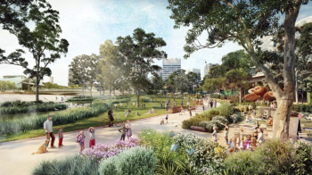 Masterplanning: The Greenline Project Master Plan, Мельбурн, Австралия © ASPECT Studios, TCL, City of Melbourne / предоставлено WAF