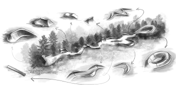 Snake run “Lermontov”, sketches 