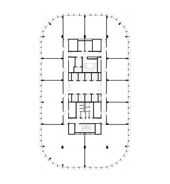 STONE Ходынка 2. План 10-13 типового этажа © Kleinewelt Architekten