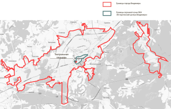 «Театр Времени», градостроительная концепция пространственного развития Театральной площади г. Владимира. Ситуационный план © Проектное бюро «ДА»