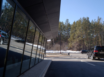 АЗС OilLab by RCC Фотография © Максим Лоскутов / предоставлена CNTR Architects