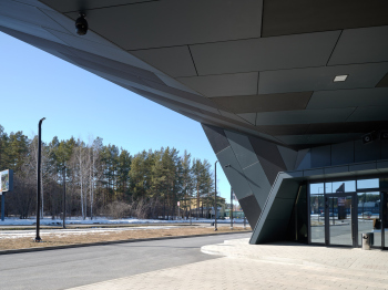 АЗС OilLab by RCC Фотография © Максим Лоскутов / предоставлена CNTR Architects