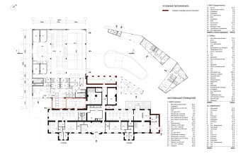 Тверицкие бани. План 1 этажа © DK architects