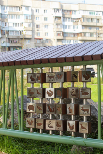 Приозёрный парк «Тёплый берег». Детали. Игровая площадка Фотография © Анастасия Сухарева / предоставлена Институт развития городов и сел Башкортостана