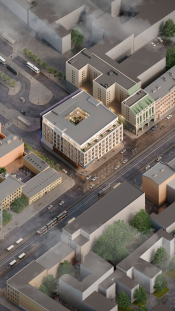 Административный корпус вестибюля станции «Лиговский проспект-2» © SLOI Architects