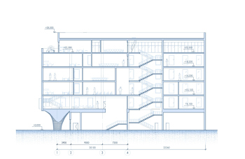 Административный корпус вестибюля станции «Лиговский проспект-2» © SLOI Architects