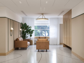 Реставрации фасадов и создание интерьеров для оздоровительного комплекса «Сосны». Корпус с бассейном. Водолечебница © archCLOUD