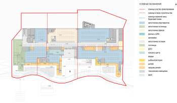 МФК «ЯР ПАРК» 2. План -1 этажа © Сергей Скуратов ARCHITECTS