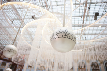 Экспозиция Комитета по архитектуре и градостроительству Московской области Фотография © Слава Замыслов / представлена КАГМО