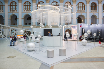 Экспозиция Комитета по архитектуре и градостроительству Московской области Фотография © Слава Замыслов / представлена КАГМО