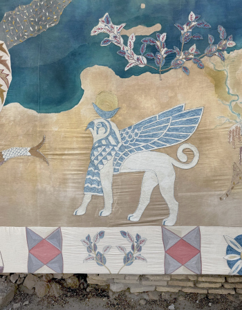 Космологический ковер Самы Хиджави. I международная биеннале современного искусства в Бухаре Фотография © Юлия Зинкевич