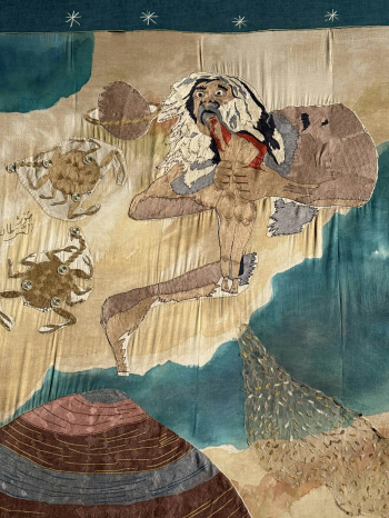 Космологический ковер Самы Хиджави. I международная биеннале современного искусства в Бухаре Фотография © Юлия Зинкевич