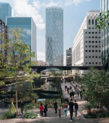 Eden Dock, Лондон, Великобритания. Бюро: Architect – Howells. Landscape Architect – HTA Design Photo by © Tim Crocker, HTA Design, Howells and Canary Wharf Group  / предоставлено WAF