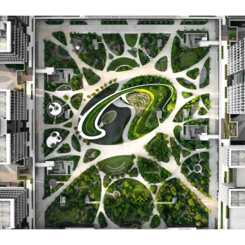 Alibaba Xixi Tech Campus Landscape, Ханчжоу, Китай. Бюро: ASPECT Studios Photo by © Wangwenjie  / предоставлено WAF