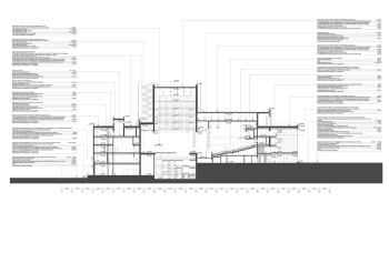 Разрез 1–1. Магнитогорский музыкальный театр © Четвертое измерение