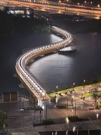 Пешеходный мост через пруд Дальний Фотография предоставлена компанией «Т-Констракшн»