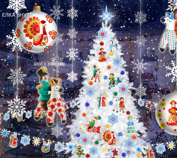 Новогоднее украшение ГУМа 2025/2026. Проект © Wowhaus