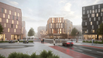 II премия. Проект «Жилой квартал КАФЛЯ в Задворцах» © Авторский коллектив: Татьяна Таратута, Данил Назаров, Ефросиния Паниева