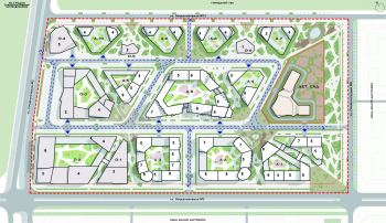 II премия. Проект «Жилой квартал КАФЛЯ в Задворцах» © Авторский коллектив: Татьяна Таратута, Данил Назаров, Ефросиния Паниева