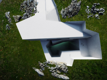 Культурно-рекреационный комплекс Камёйя. Вид сверху на исследовательский центр @ Ad Hoc Architecture