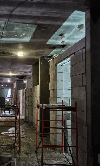 Дом Горизонтов. В процессе строительства. 01.2026 Фотография © Даниил Анненков / предоставлена Kleinewelt Architekten