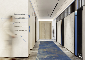 Конкурс на концепции внутренних интерьеров редакционного корпуса газеты «Правда». 1 место © Бюро AQ