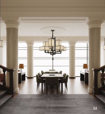 Конкурс на концепции внутренних интерьеров редакционного корпуса газеты «Правда». 2 место © Бюро GA (Ginzburg Architects)