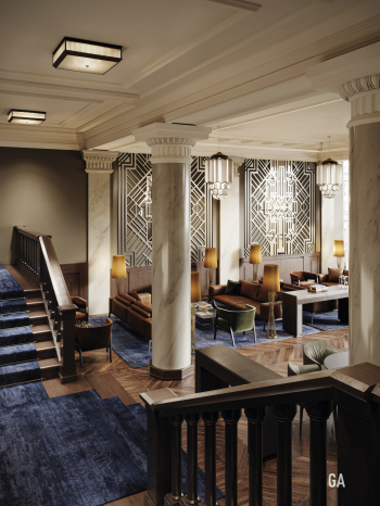 Конкурс на концепции внутренних интерьеров редакционного корпуса газеты «Правда». 2 место © Бюро GA (Ginzburg Architects)