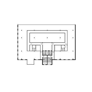 План 3 этажа. Административное здание, 1-ая Брестская улица © АБ «Остоженка»