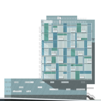 Фасад. Жилой комплекс «Панорама» © АБ Остоженка