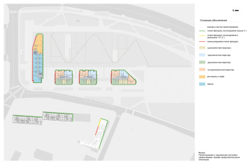 Анализ инсоляции. «Дом Спорта», Дружинниковская, 18; проект 2025 © Сергей Скуратов architects / Capital Group
