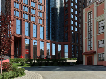 Апарт-комплекс МАКИ. Общий вид комплекса со стороны ул. Маковского Фотография © Наталья Бочкова / предоставлена Группа компаний «ВербаКапитал»