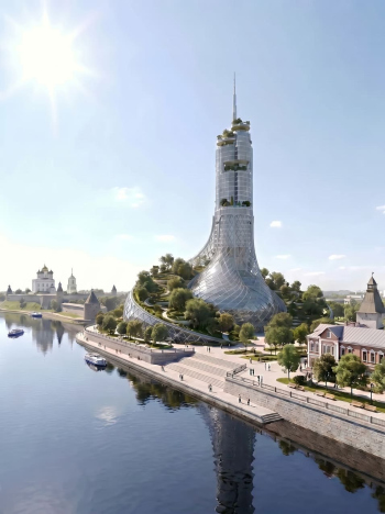 Участник № 12. Работы, отобранные ГК Стратегия Развития © Изображение предоставлено телеграм-каналом «Небоскребы»