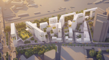Театрально-гостиничный и жилой ĸомплеĸсы у Ходынсĸой улицы, 2026 Изображение © Мишель Хадарцева / МАРХИ