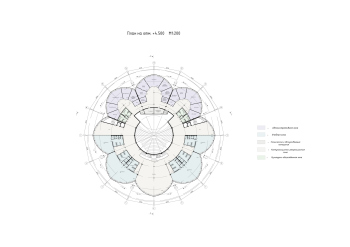 План на отметке 4.500. Академия танца в Элисте, 2026 Изображение © Ангелина Пыль / ДонГТУ
