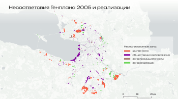 Исследование команды “Генплан”, , летняя практика МЛА+ «Нераскрытый Петербург: Город XXI века» © Изображение предоставлено MLA+