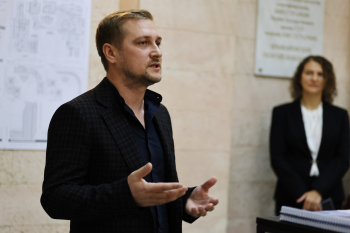 Выставка проектов финалистов конкурса «ФИЦ оригинальных и перспективных биомедицинских и фармацевтических технологий», 2026 Фотография © Юлия Тарабарина, Архи.ру
