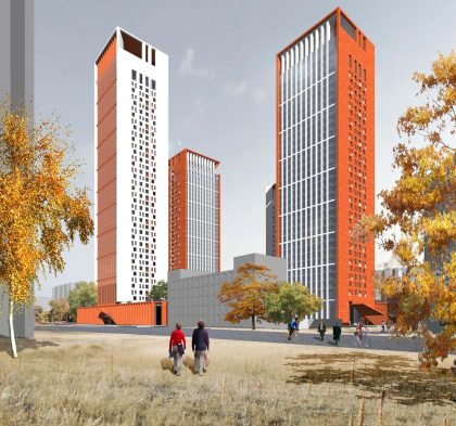 Концепция жилого комплекса на Рублевском шоссе (Сергей Скуратов ARCHITECTS)