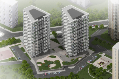 Architectural and planning solution of Buildings 5 and 6 of “Nagornaya” residential complex