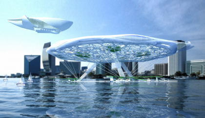 “Aerohotel”. Conceptual project of a hotel on water