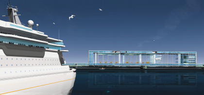 The sea passenger terminal in St.-Petersburg